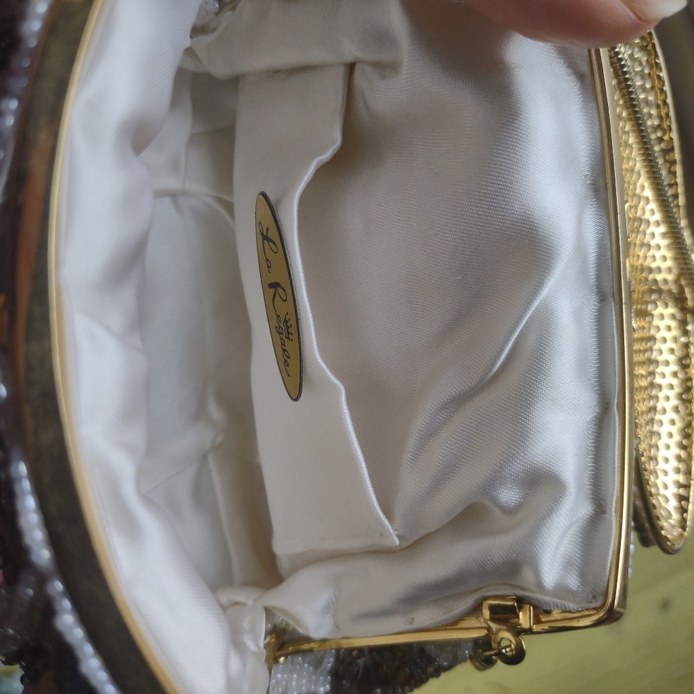 La Regale Silver and Gold Clutch - Picture 5 of 7